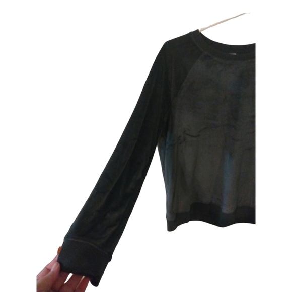 Super Soft Lounge Sweatshirt Stars Above Gray Velour Comfy Versatile  NWT S - Picture 2 of 9